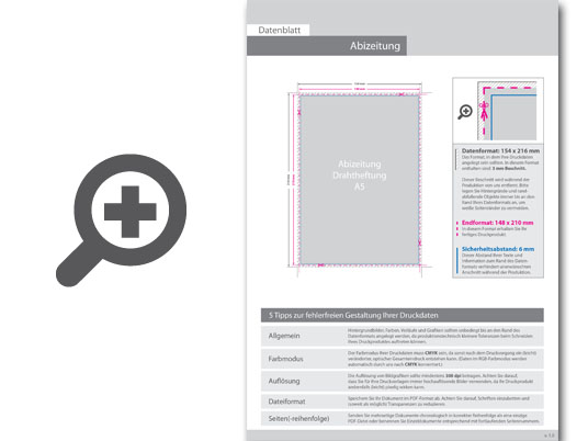 Product Bild abizeitung_mit_drahtheftung__endformat_din_a5__132-seitig